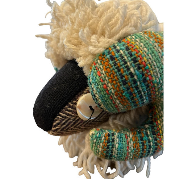 Jeans of Donegal Handmade Tweed Stuffed Ram Folk Art Wool Irish - Picture 6 of 7